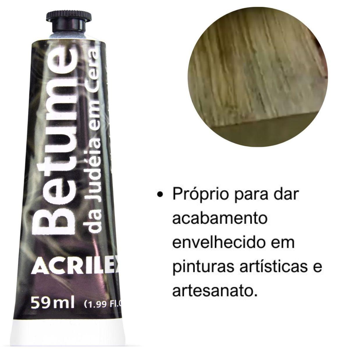 Betume da Judéia em Cera Acrilex 59ml - Palácio da Arte