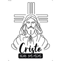 Transfer Têxtil 20x27,5cm TTR6-096 Cristo vive em mim