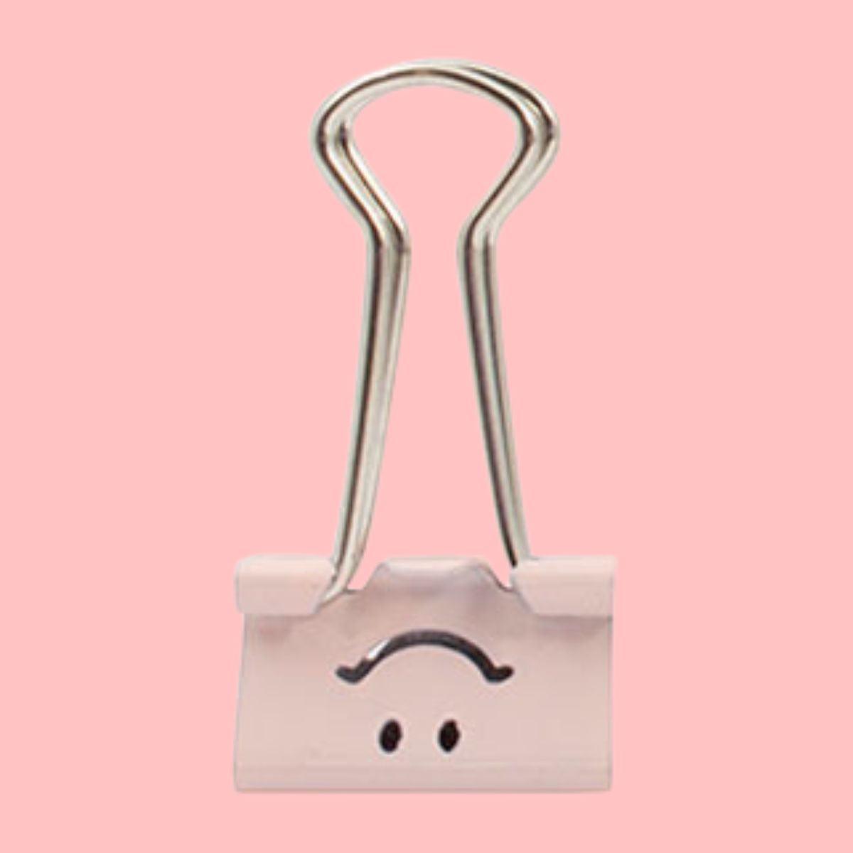 Binder Clips Prendedores de Papel CIS 19mm Emojis Tons Pastéis - Palácio da Arte