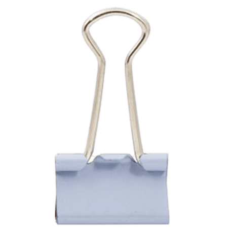 Binder Clips Prendedores de Papel CIS 19mm Tons Pastéis - Palácio da Arte