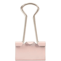 Binder Clips Prendedores de Papel CIS 19mm Tons Pastéis - Palácio da Arte