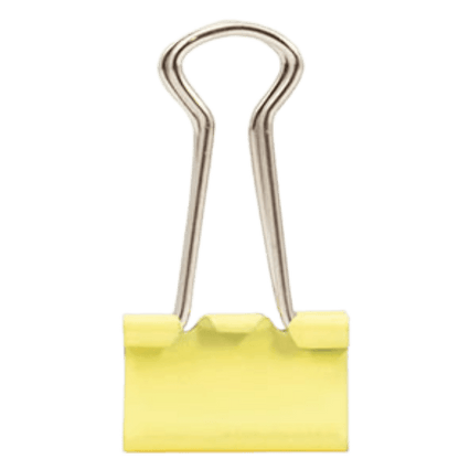 Binder Clips Prendedores de Papel CIS 19mm Tons Pastéis - Palácio da Arte
