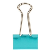 Binder Clips Prendedores de Papel CIS 19mm Tons Pastéis - Palácio da Arte