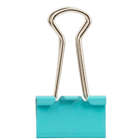 Binder Clips Prendedores de Papel CIS 19mm Tons Pastéis - Palácio da Arte