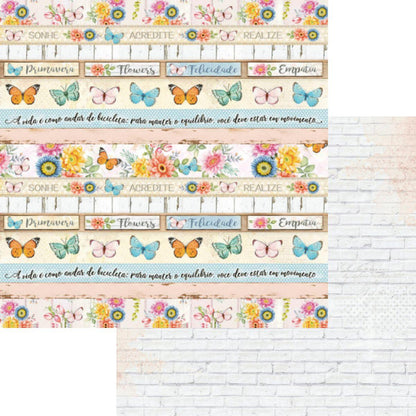 Bloco de Papel Litoarte SBXV-033 15x15cm Jardim - Palácio da Arte