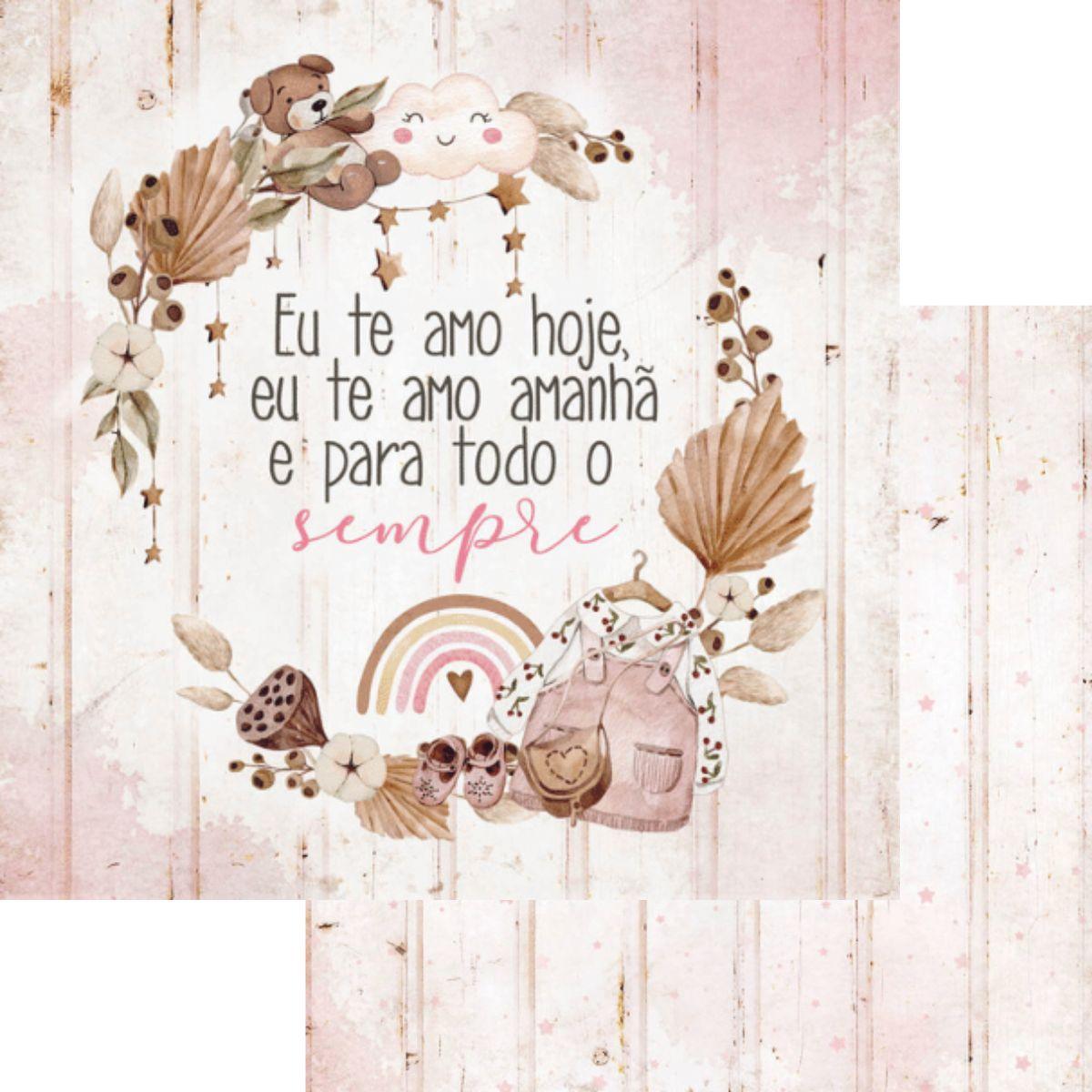 Bloco de Papel Litoarte SBXV-038 15x15cm Bebê Menina - Palácio da Arte