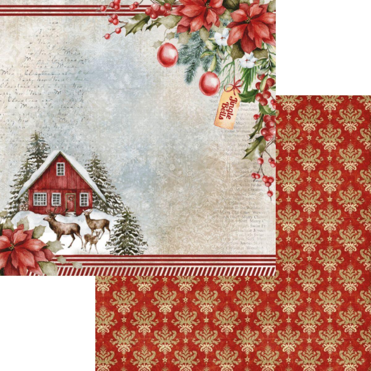Bloco de Papel Litoarte SBXVN-001 15x15cm Natal Vintage - Palácio da Arte
