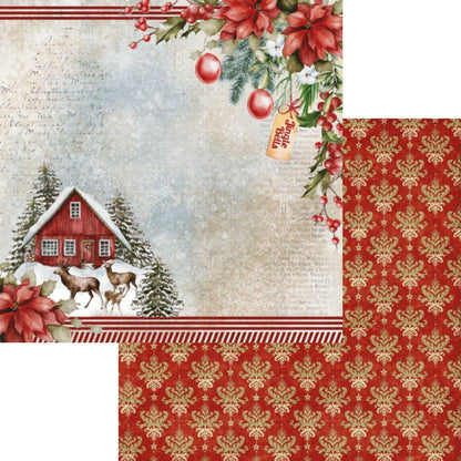Bloco de Papel Litoarte SBXVN-001 15x15cm Natal Vintage - Palácio da Arte