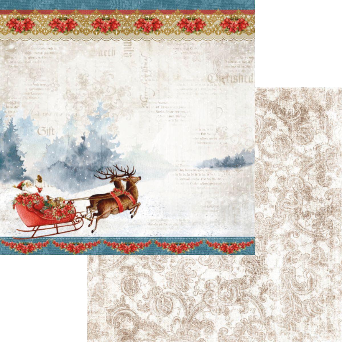 Bloco de Papel Litoarte SBXVN-001 15x15cm Natal Vintage - Palácio da Arte