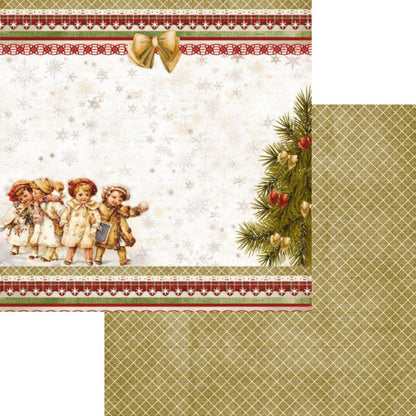 Bloco de Papel Litoarte SBXVN-001 15x15cm Natal Vintage - Palácio da Arte