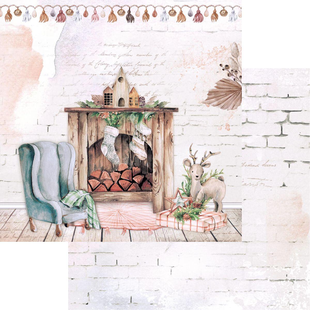 Bloco de Papel Litoarte SBXVN-003 15x15cm Natal Boho - Palácio da Arte