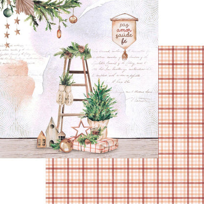 Bloco de Papel Litoarte SBXVN-003 15x15cm Natal Boho - Palácio da Arte