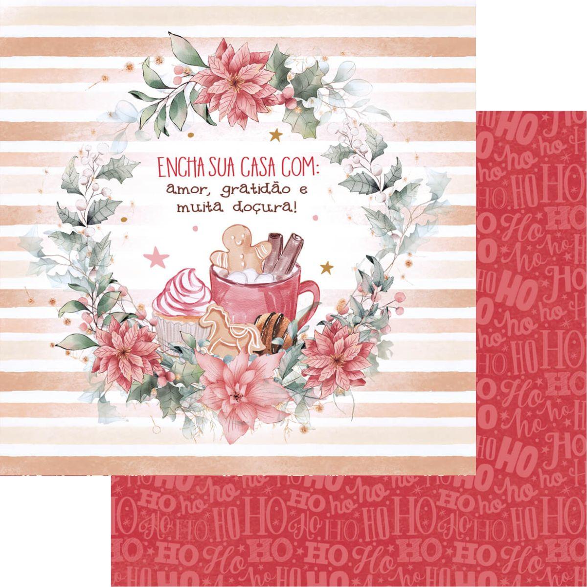 Bloco de Papel Litoarte SBXVN-004 15x15cm Natal Mágico - Palácio da Arte