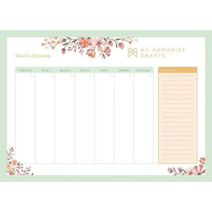 Bloco Miolo para Planner My Memories Crafts 29,7x21cm A4 MMCMB2-014 My Blessing - Palácio da Arte