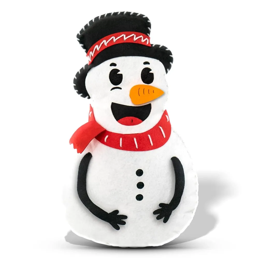 Boneco em Feltro Frosty Boneco de Neve Natal 24x31 Ponto a Ponto Santa Fé - Palácio da Arte