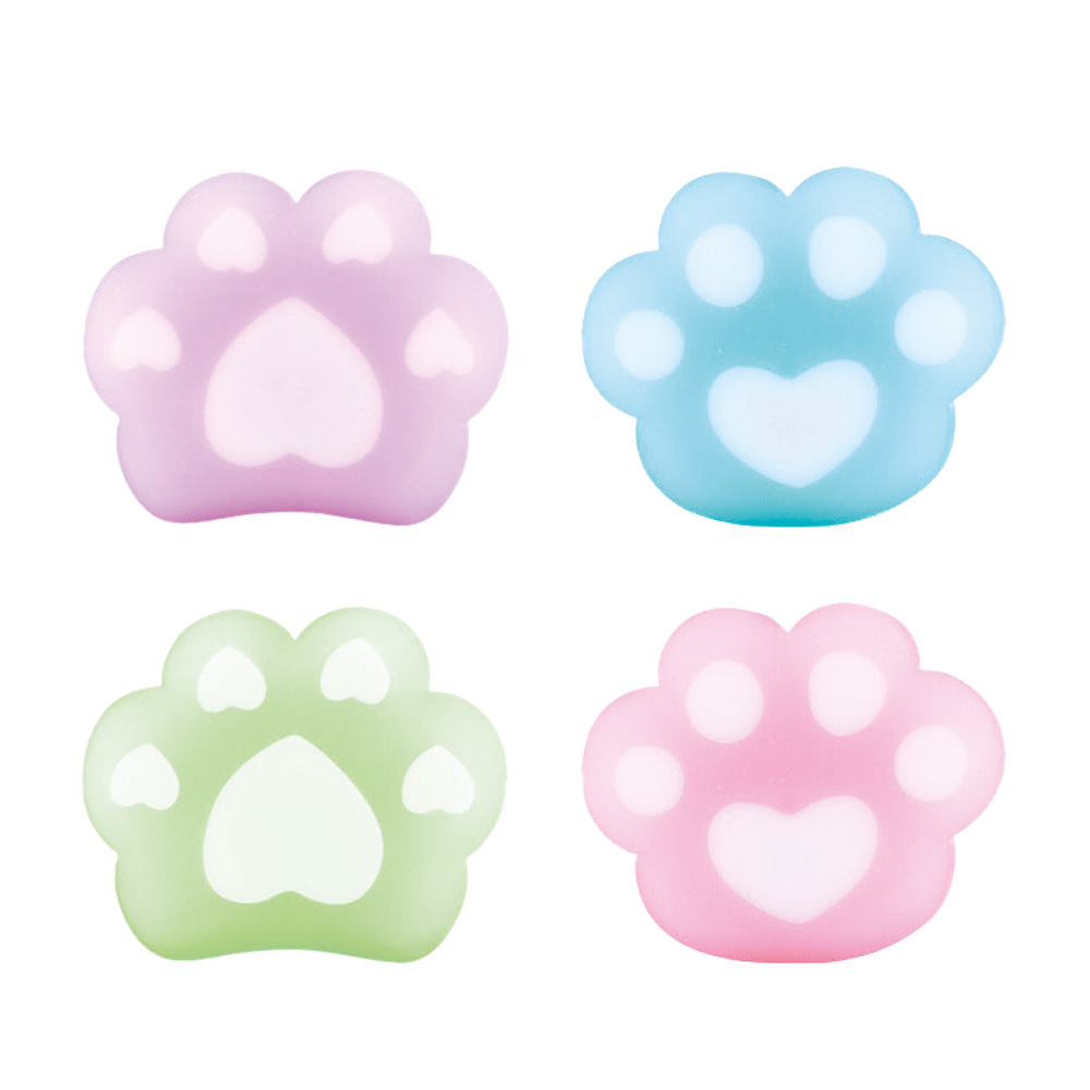 Borracha Escolar Pata de Gato Acrilex 2cm com 3 unidades Colorida - Palácio da Arte