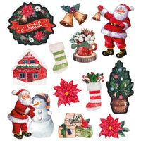 Botões de MDF e Papel Litoarte BAN-003 11x12cm Noite de Natal - Palácio da Arte