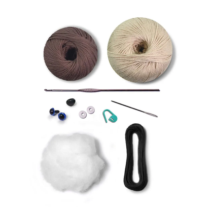 Kit Amigurumi Cães e Gatos Círculo Cor 5 Gato Siamês