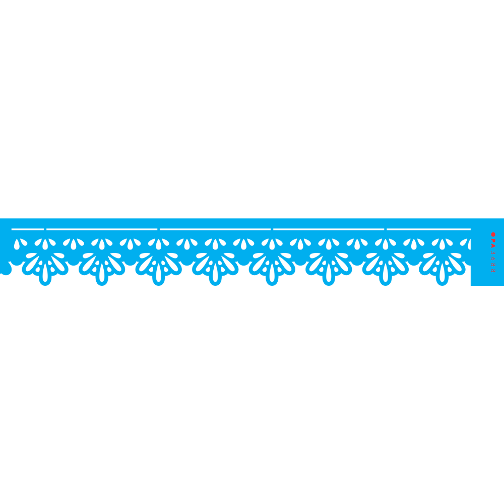 Stencil OPA 4x30 3688 Renda Bordado Folhinhas
