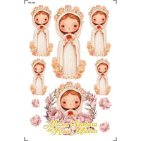 Transfer de Imagem 9,8x15cm TIS-128 Nossa Senhora da Rosa Mística