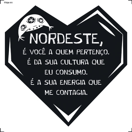Transfer Têxtil 13,5x13,5cm TTQ4-111 Nordeste