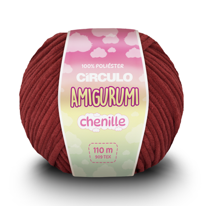 Fio Amigurumi Chenille Circulo 100g com 110m