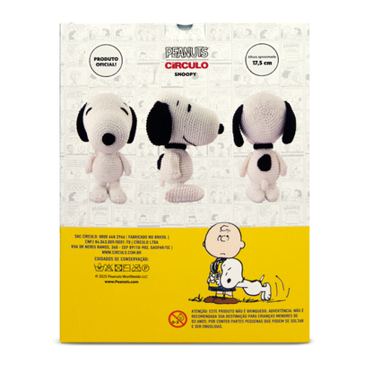 Kit Amigurumi Snoopy and Peanuts Círculo Cor 01 Snoopy