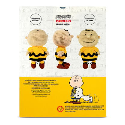 Kit Amigurumi Snoopy and Peanuts Círculo Cor 03 Charlie Brown