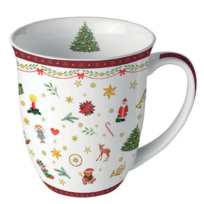 Guardanapo de Papel Decoupage 33x33 Natal Ornaments All Over Red 33314765