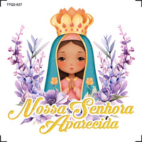 Transfer Têxtil 8x8cm TTQ2-027 Nossa Senhora Aparecida