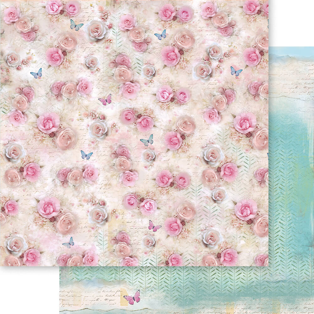 Papel Scrapbook Litoarte SD-1388 Chabby Chic 30,5x30,5cm