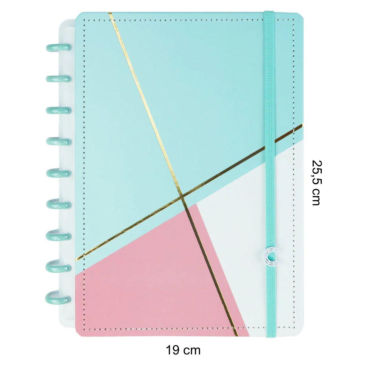 Caderno Inteligente Acqua Glam Médio 25,5x19cm - Palácio da Arte