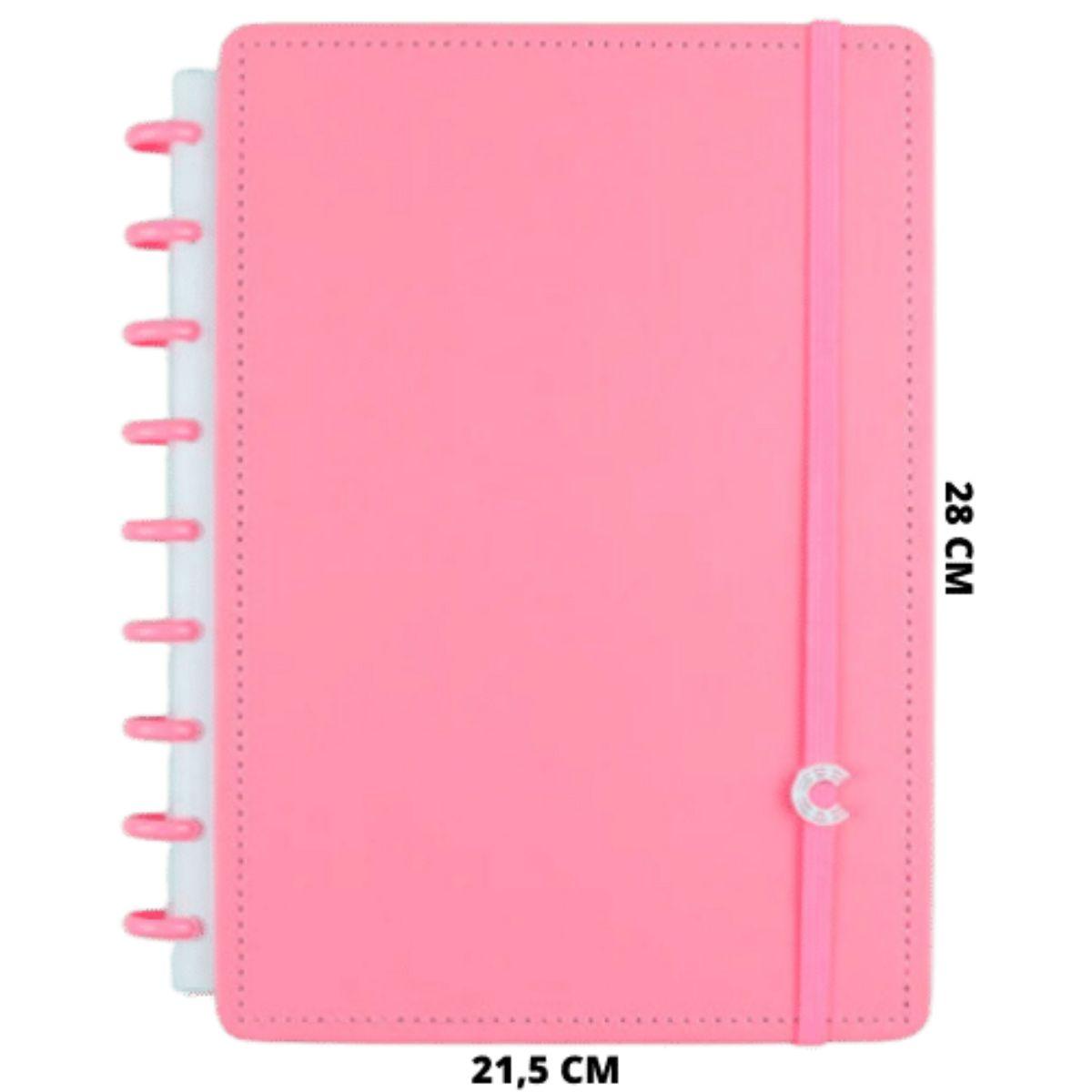 Caderno Inteligente All Pink Grande Universitário 28x21,5cm - Palácio da Arte