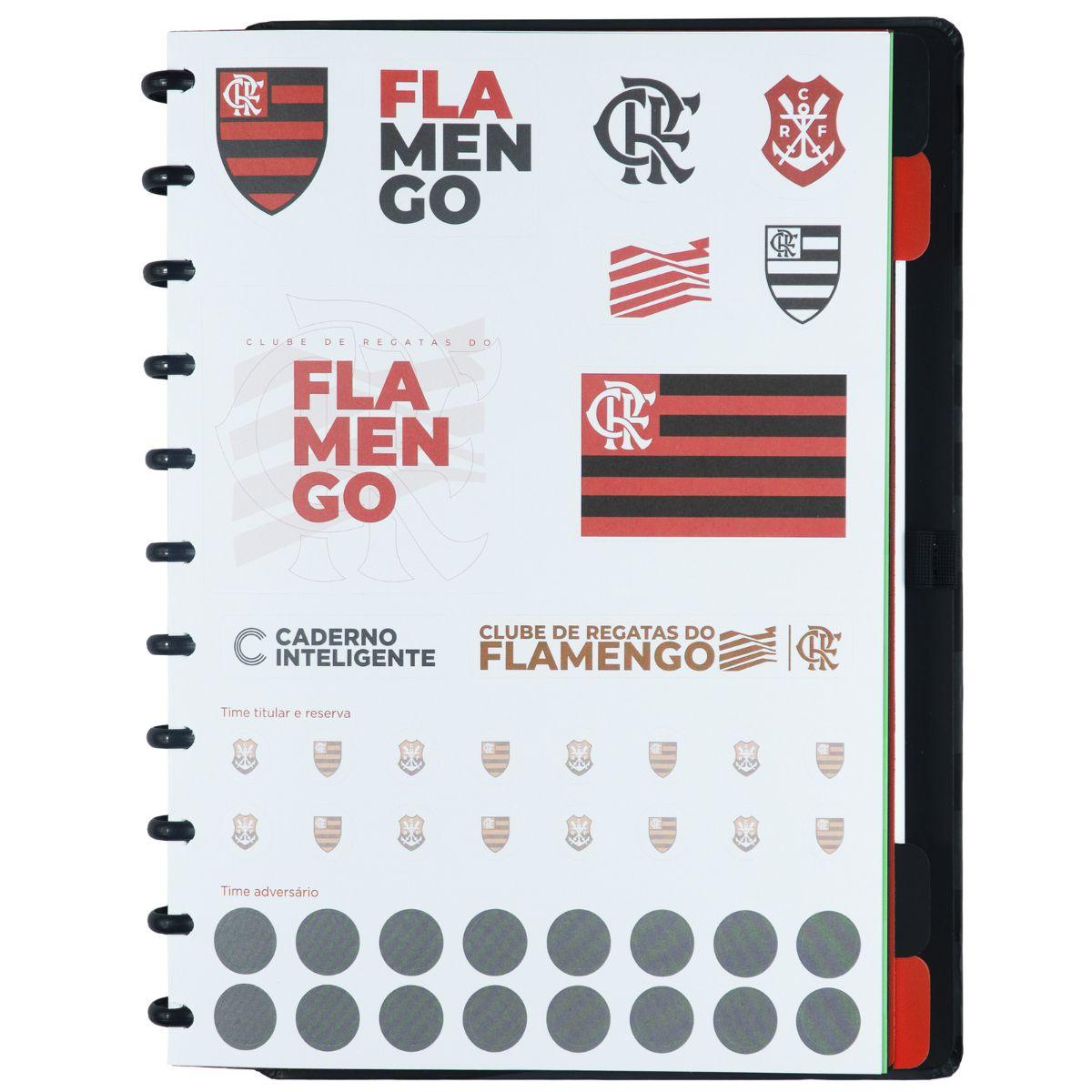 Caderno Inteligente Flamengo Rubro Negro Grande Universitário 28x21,5cm - Palácio da Arte