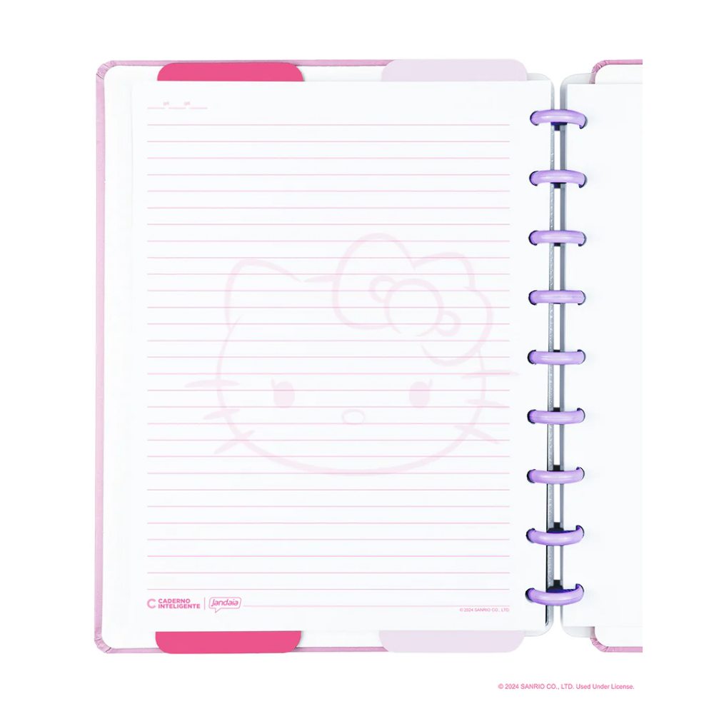 Caderno Inteligente Hello Kitty Grande Universitário 28x21,5cm - Palácio da Arte