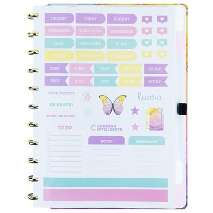 Caderno Inteligente Luara Aurora Grande Universitário 28x21,5cm - Palácio da Arte