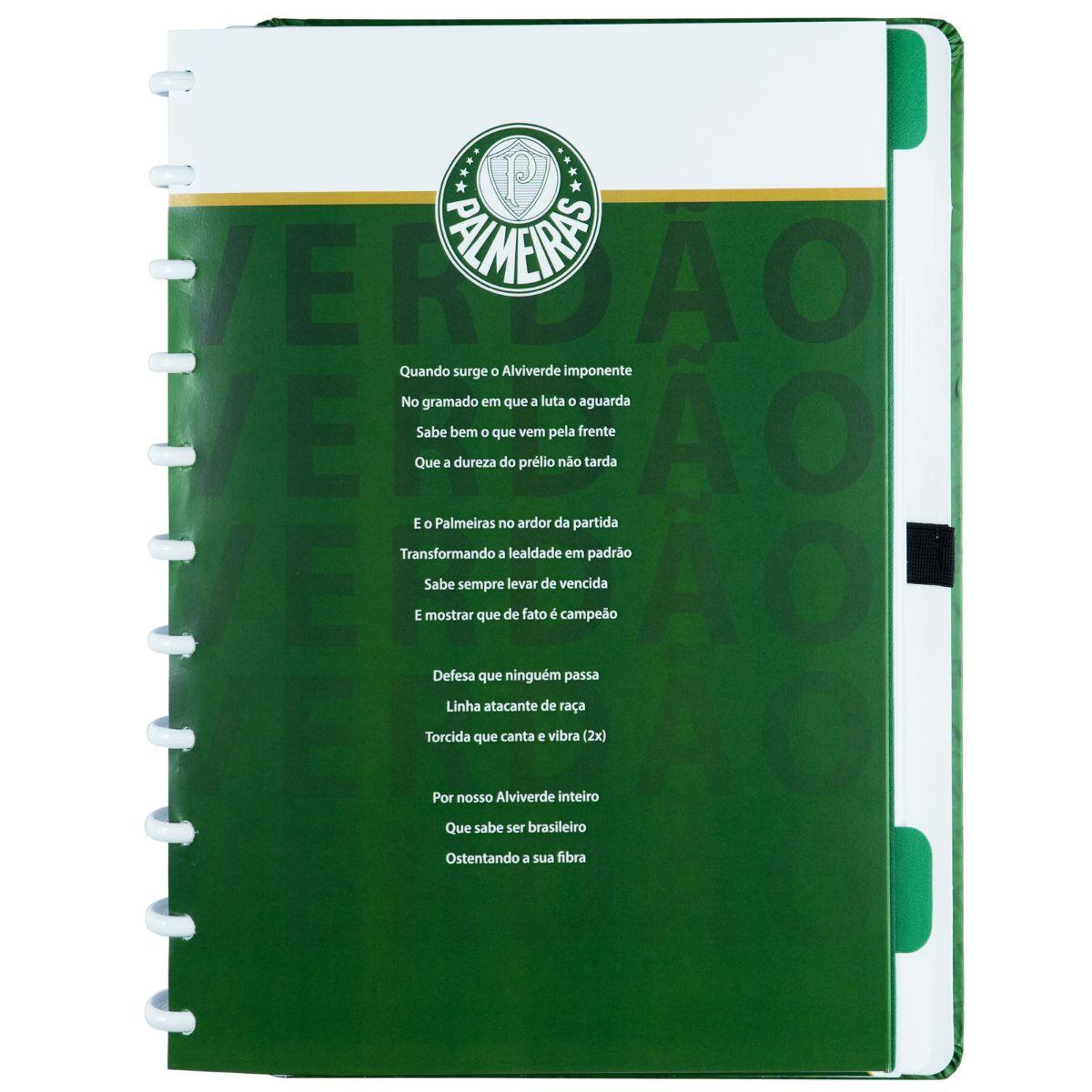 Caderno Inteligente Palmeiras Verdão Grande Universitário 28x21,5cm - Palácio da Arte