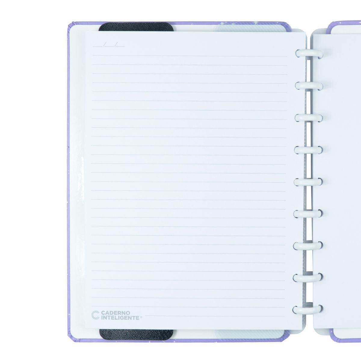 Caderno Inteligente Purple Galaxy by Gocase Médio 25,5x19cm - Palácio da Arte