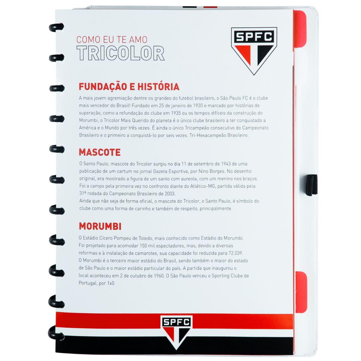 Caderno Inteligente São Paulo Branco Grande Universitário 28x21,5cm - Palácio da Arte