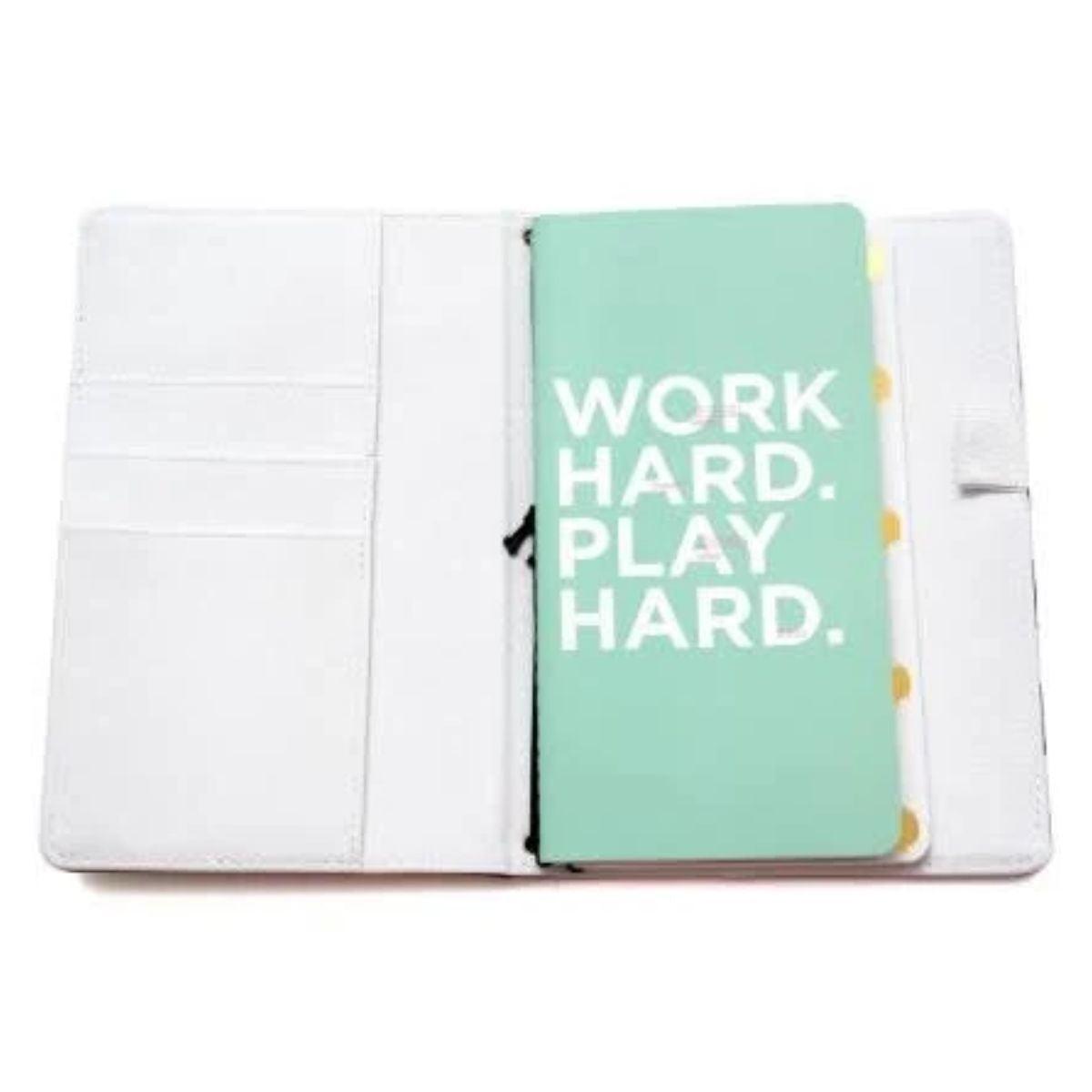 Caderno para Journaling WER340 Listrado Preto e Branco com 48 Páginas - Palácio da Arte
