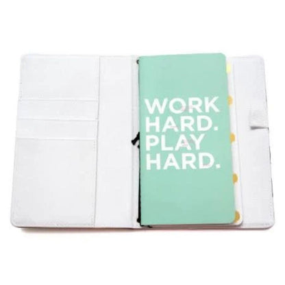 Caderno para Journaling WER340 Listrado Preto e Branco com 48 Páginas - Palácio da Arte