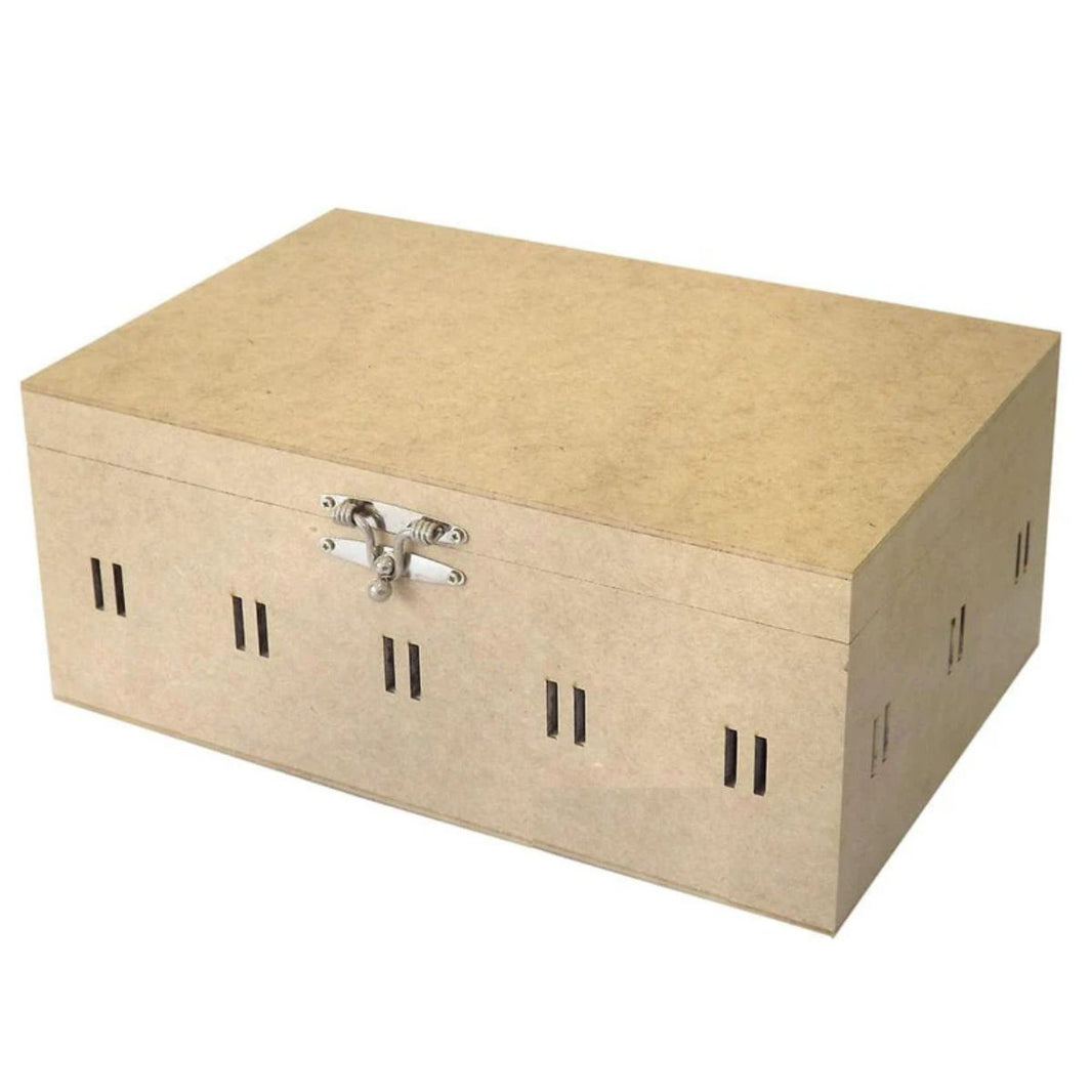 Caixa em MDF Farmacinha Lisa com Passa Fita 30x20x13cm - Palácio da Arte