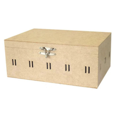 Caixa em MDF Farmacinha Lisa com Passa Fita 30x20x13cm - Palácio da Arte
