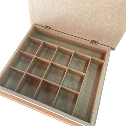Caixa Gin em MDF 35x30x8cm 14 Divisões - Palácio da Arte