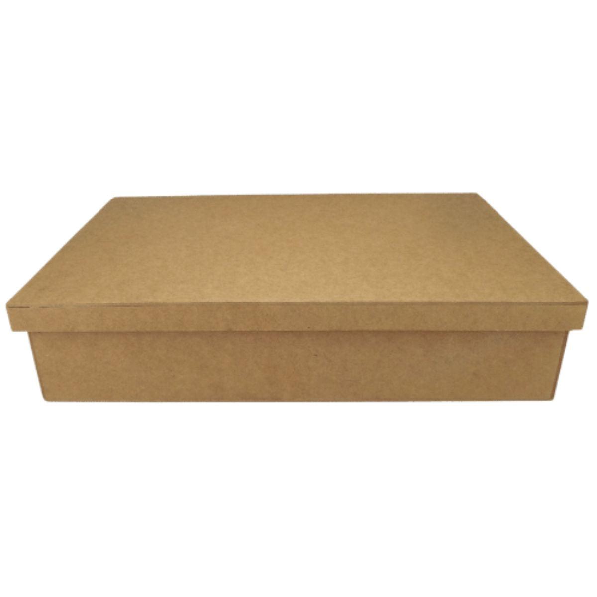 Caixa Organizadora em MDF 50x36x12cm com Alça - Palácio da Arte