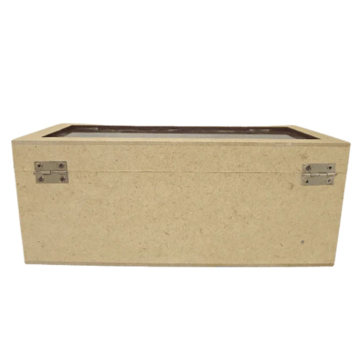 Caixa Porta Caneca com Vidro em MDF 10x11x23,5cm para 2 Unidades - Palácio da Arte