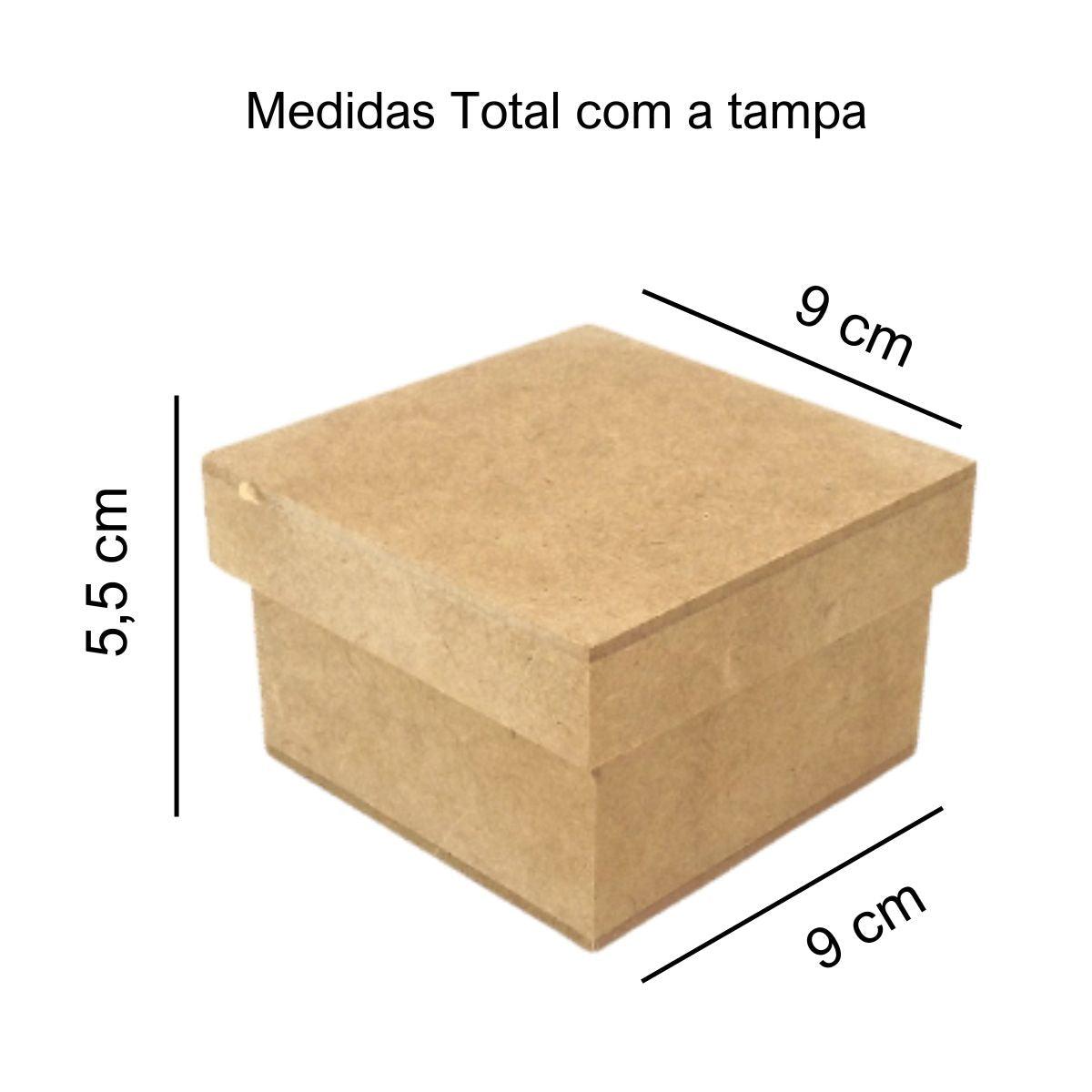 Caixa Tampa de Sapato 8x8x5cm em MDF - Palácio da Arte