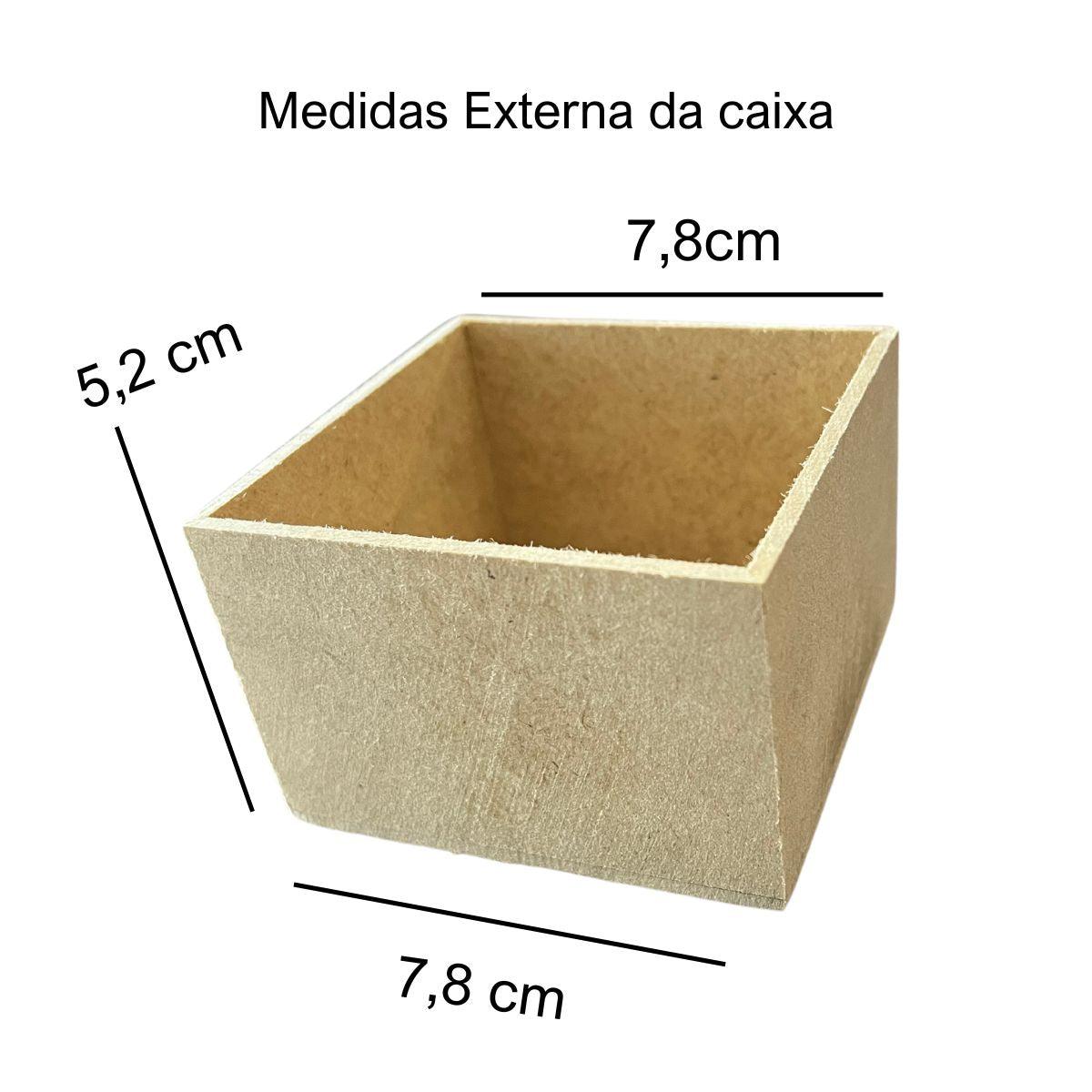 Caixa Tampa de Sapato 8x8x5cm em MDF - Palácio da Arte