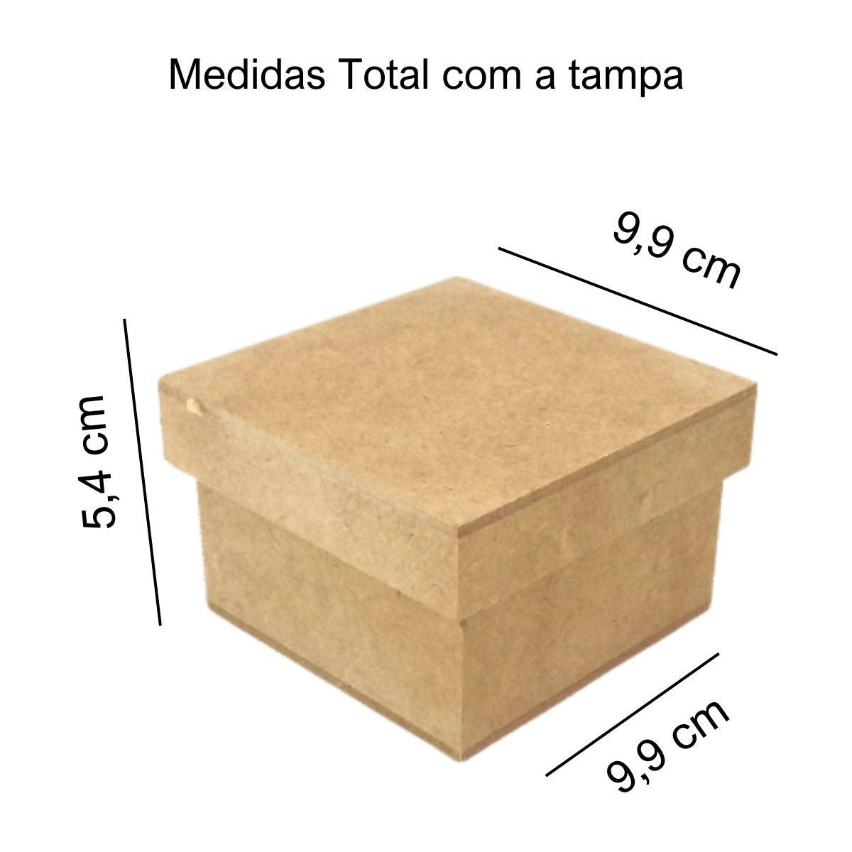 Caixa Tampa de Sapato 9x9x5cm em MDF - Palácio da Arte