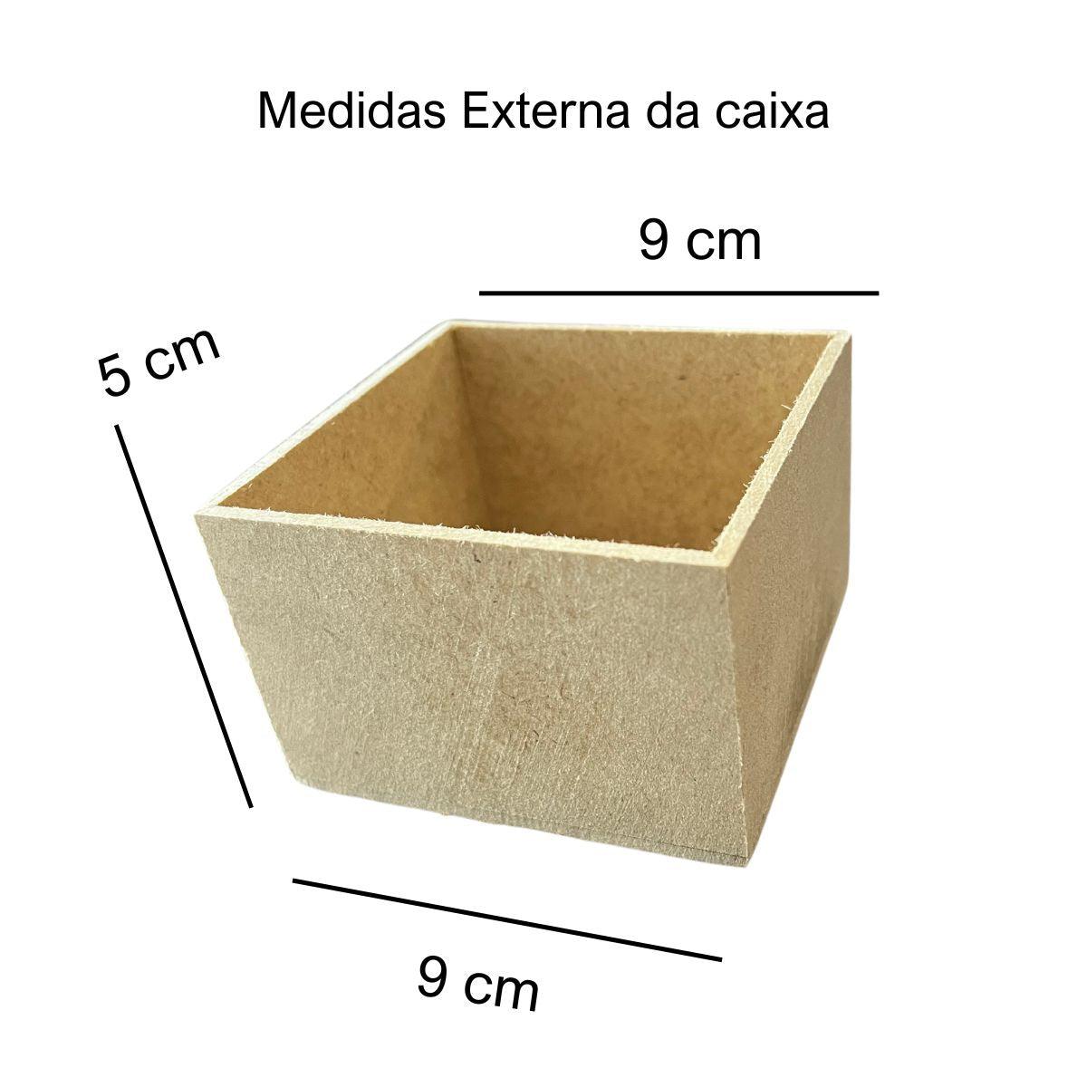 Caixa Tampa de Sapato 9x9x5cm em MDF - Palácio da Arte
